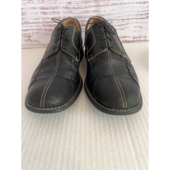 Johnston & Murphy Mens Shuler Bicycle toe Oxford Lace Up Dress  Black Size 11 - Picture 4 of 14